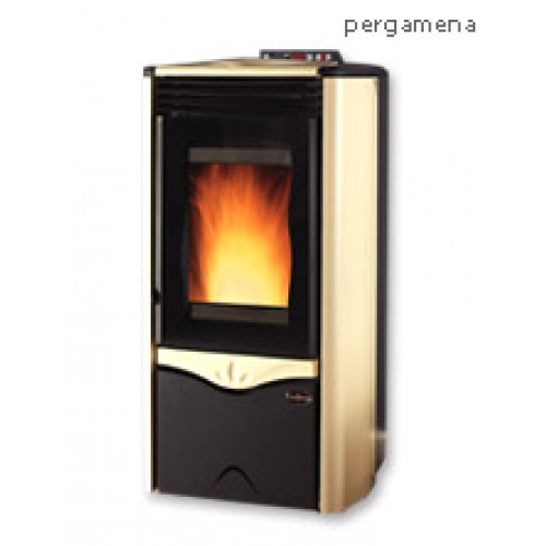 BAZAR Duchessa Steel 9 kW pergamon krbová kamna POŠKRÁBANÉ!!