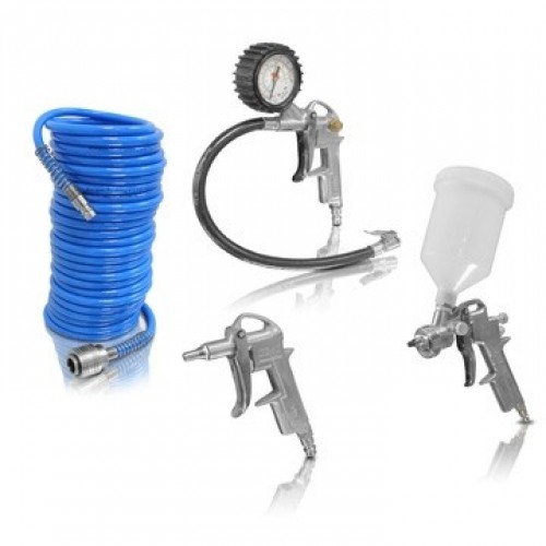 Sada pneumatického příslušenství ke kompresoru 4 ks Sada pneumatického příslušenství ke kompresoru 4 ks