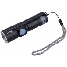 EXTOL LIGHT svítilna 150lm, nabíjecí, USB, zoom, XPE 3W LED 43135