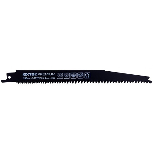 EXTOL PREMIUM plátky do pily ocasky 3ks, 200x19x1,25mm, HCS 8806101 EXTOL PREMIUM plátky do pily ocasky 3ks, 200x19x1,25mm, HCS 8806101
