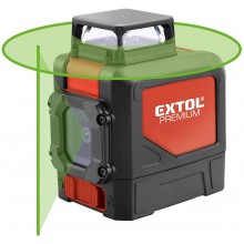EXTOL PREMIUM laser zelený liniový, křížový samonivelační 8823307