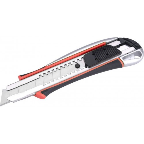 EXTOL PREMIUM Nůž ulamovací kovový s výstuhou, 18mm Auto-lock 8855024