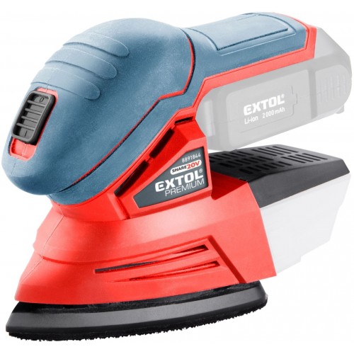 EXTOL PREMIUM bruska vibrační delta aku SHARE20V, 20V Li-ion, bez baterie a nabíječky 8891845
