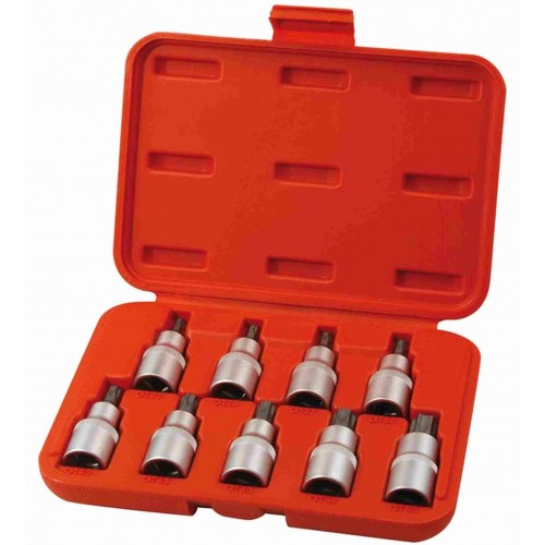 EXTOL PREMIUM hlavice zástrčné TORX, sada 9ks, 1/2"x55mm 8818124 EXTOL PREMIUM hlavice zástrčné TORX, sada 9ks, 1/2"x55mm 8818124