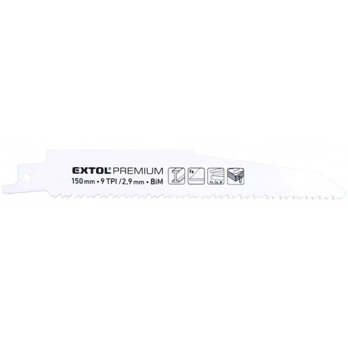 EXTOL PREMIUM plátky do pily ocasky 3ks, 150x22x1,6mm, Bi-metal 8806203 EXTOL PREMIUM plátky do pily ocasky 3ks, 150x22x1,6mm, Bi-metal 8806203