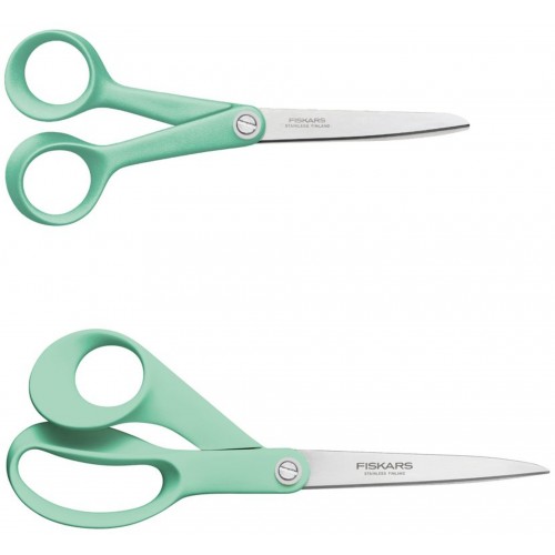 FISKARS Inspiration Mint Sada nůžek (17cm & 21 cm) 1084006
