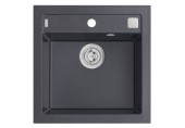 ALVEUS FORMIC 20 kuchyňský dřez granitový, 520 x 510 mm, černá
