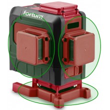 FORTUM laser zelený 3D liniový, křížový samonivelační 4780216