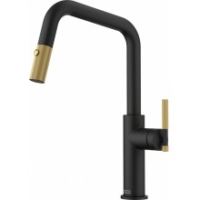 Franke FG 4760.504 MARIS STRIPES Kuchyňská baterie, matná černá/zlatá 115.0747.676