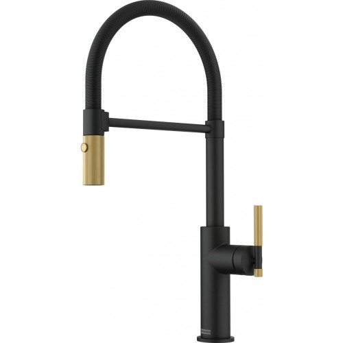 Franke FG 4768.504 MARIS STRIPES SEMI PRO Kuchyňská baterie, mat.černá/zlate 115.0747.679