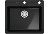 Franke Mythos MYK 610-52 Onyx 590x510,bez sifonu,e.click 124.0747.109
