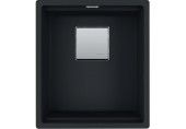 Franke Kubus 2 KNG 110-37, 410x460 mm, fragranitový dřez, Matná černá 125.0670.899