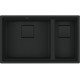 Franke Kubus 2 KNG 120/2, 760x460 mm, Fragranitový dřez, Matná černá 125.0718.492