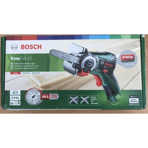 VÝPRODEJ BOSCH Aku Řetězová pila Nanoblade EasyCut 12, 06033C9001 POŠKOZENÝ OBAL!!!