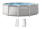INTEX PRISM FRAME Kulatý bazén 366 x 99 cm s kartušovou filtrací 220-240V 26716ND