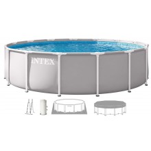 INTEX PRISM FRAME Kulatý bazén 427 x 107 cm s kartušovou filtrací 220-240V 26720ND