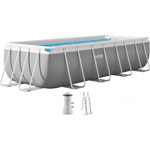 INTEX PRISM FRAME Obdélníkový bazén 400 x 200 x 100 cm s filtrací 220-240V 26788NP INTEX PRISM FRAME Obdélníkový bazén 400 x 200 x 100 cm s filtrací 220-240V 26788NP