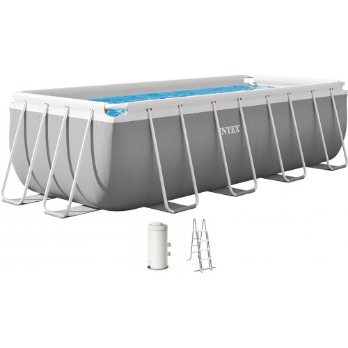 INTEX PRISM FRAME Obdélníkový bazén 400 x 200 x 122 cm s filtrací 220-240V 26790NP INTEX PRISM FRAME Obdélníkový bazén 400 x 200 x 122 cm s filtrací 220-240V 26790NP