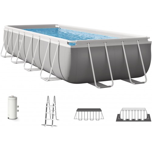 INTEX PRISM FRAME Obdélníkový bazén 488 x 244 x 107 cm s filtrací 220-240V 26792NP INTEX PRISM FRAME Obdélníkový bazén 488 x 244 x 107 cm s filtrací 220-240V 26792NP