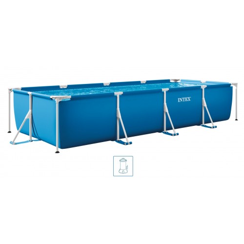 INTEX Small Frame Pools Bazén 450 x 220 x 84 cm s kartušovou filtrační pumpou 28274GN INTEX Small Frame Pools Bazén 450 x 220 x 84 cm s kartušovou filtrační pumpou 28274GN