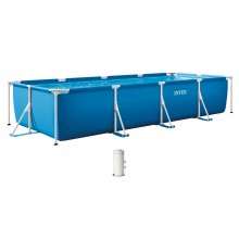 INTEX SMALL FRAME POOLS Bazén 450 x 220 x 84 cm s kartušovou filtrační pumpou 28274NP