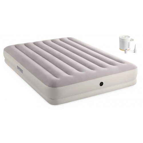 INTEX PRESTIGE MID-RISE QUEEN Nafukovací postel s USB pumpou 152 x 203 x 30 cm 64179