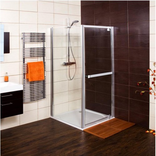 RONAL JAT JAZZ-Line boční stěna v 90° pro JA1, 100 cm, aluchrom/sklo linie JAT10005051