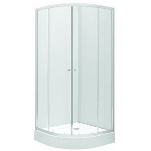 KOLO First čtvrtkruhový sprchový kout 80 x 80 cm, posuvné dveře, sklo čiré ZKPG80222003