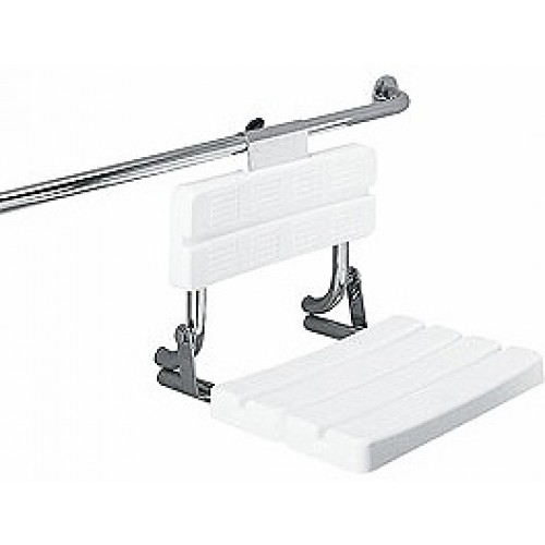 KOLO Funktion sklopné sedátko pro sprchování, s opěrkou, montáž na madlo L1223104