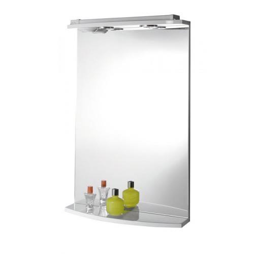AQUALINE KORIN zrcadlo s osvětlením 60x70cm, bílá 57390