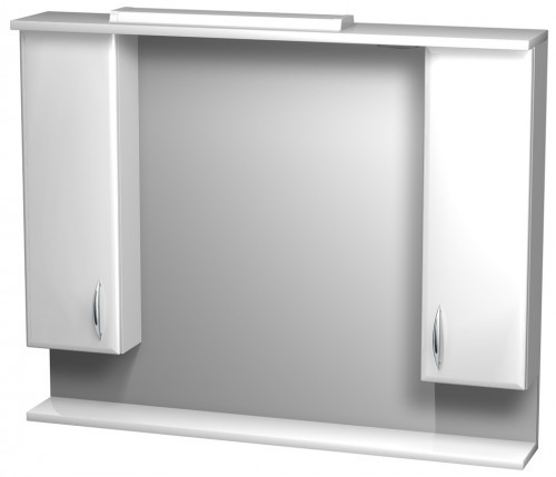 Intedoor Klasik koupelnová zrcadlová stěna 2 skříňky osvětlení dřevodekor 15 KZS100/15