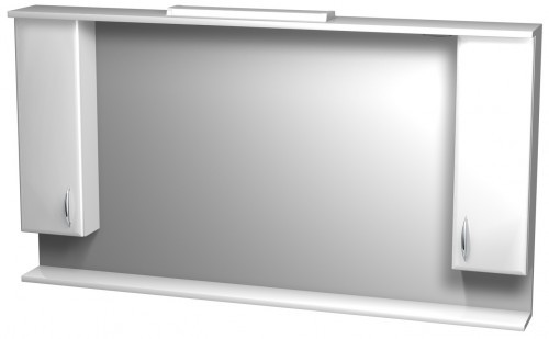 Intedoor Klasik koupelnová zrcadlová stěna 2 skříňky osvětlení dřevodekor 84 KZS147/84
