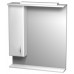 INTEDOOR KLASIK zrcadlová stěna 70x80 cm s osvětlením levá bílá ZS 70 L 01