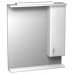 INTEDOOR KLASIK zrcadlová stěna 70x80 cm s osvětlením pravá bílá ZS 70 P 01