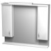 INTEDOOR KLASIK zrcadlová stěna 90x80 cm s osvětlením wenge ZS 90 55