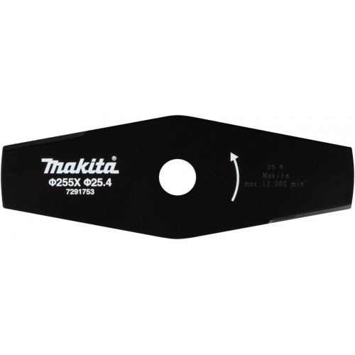MAKITA 1916D8-0 Nůž žací 2 zubý 255x25,4x2,5mm=old 198345-9
