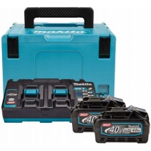 MAKITA 191U00-8 Sada Li-ion XGT 40V 2xBL4040+1xDC40RB+Makpac