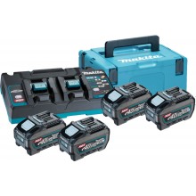 MAKITA 191U42-2 Sada Li-ion XGT 40V 4xBL4050F+1xDC40RB+Makpac