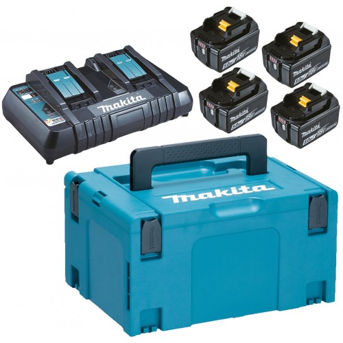 MAKITA 197626-8 sada baterie 4xBL1850B + dvojnabíječka DC18RD + Makpac 3 MAKITA 197626-8 sada baterie 4xBL1850B + dvojnabíječka DC18RD + Makpac 3