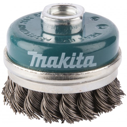 MAKITA D-24153 miskovitý kartáč z ocelového drátu,splétaný drát 0,5mm,60mm