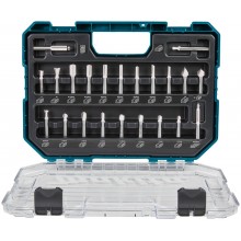 MAKITA D-74784 Sada fréz po zanořovací frézky 8 mm 22 ks v plastovém kufru