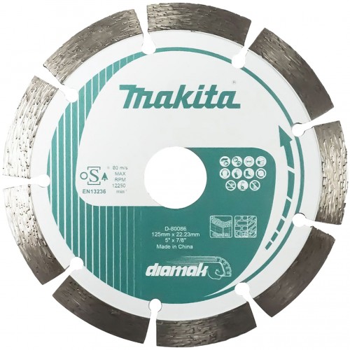 MAKITA D-80086 Kotouč řezný diamantový segmentový Diamak 125x22.23mm