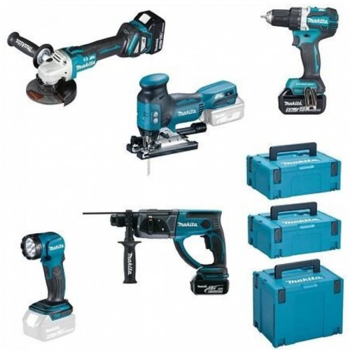 MAKITA DLX5066TJ Aku sada DDF484+DGA513+DHR202+DJV181+DML815+(3x18V/3*5Ah)+(3x MAKPAC) MAKITA DLX5066TJ Aku sada DDF484+DGA513+DHR202+DJV181+DML815+(3x18V/3*5Ah)+(3x MAKPAC)