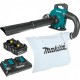 MAKITA DUB363PT2V Aku ofukovač/vysavač Li-ion LXT 2x5,0Ah 18V