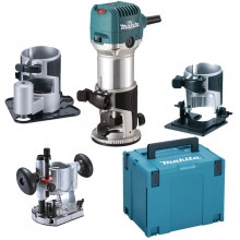 MAKITA RT0702CX3J Kombinovaná frézka s příslušenstvím 710W, Makpac