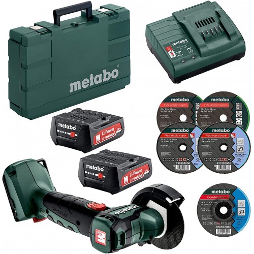 Metabo POWERMAXX CC 12 BL Akumulátorová úhlová bruska (12V/2x2,0Ah) 600348500