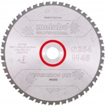 Metabo Pilový kotouč "precision cut wood - professional", 254x30, Z48 WZ 5° neg. 628221000