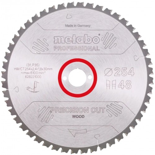Metabo Pilový kotouč "precision cut wood - professional", 254x30, Z60 WZ 5° neg. 628222000 Metabo Pilový kotouč "precision cut wood - professional", 254x30, Z60 WZ 5° neg. 628222000