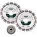 Metabo Sada: 2x Diamantový řezný kotouč 125x22,23mm, „UP“ + 1x rychloupínací matice M 14 628582000