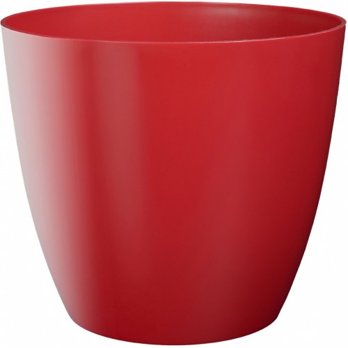 PLASTKON Dekorativní květináč Ella matný 30 cm červená